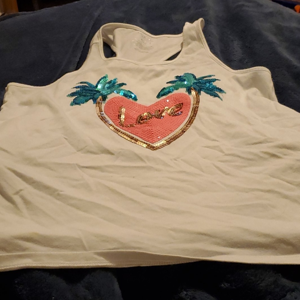 White tank top